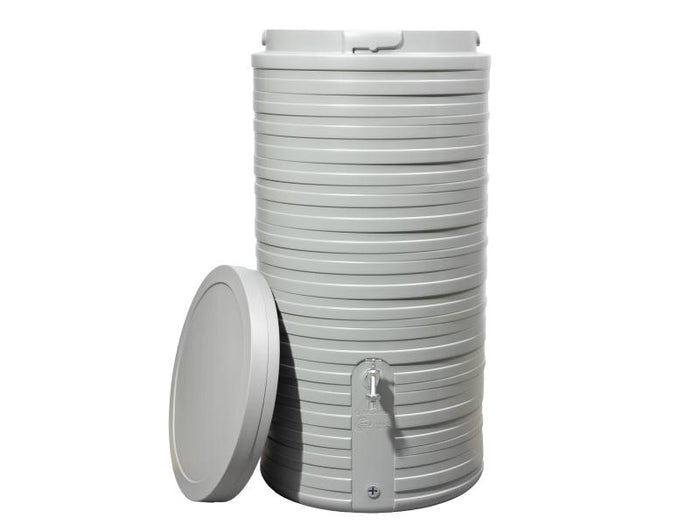 Garantia Regentonne Nordic, 300 Liter, steingrau, inkl. Deckel