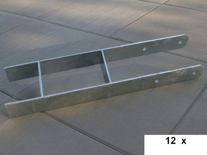 Gratis Karibu H-Pfostenanker 9 x 9 x 60 cm 12 Stück im Wert von 359,88 EUR