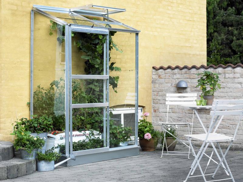 Halls Gewächshaus Altan 2 Alu Blankglas