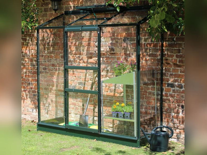 Halls Gewächshaus Altan 3 Grün Blankglas
