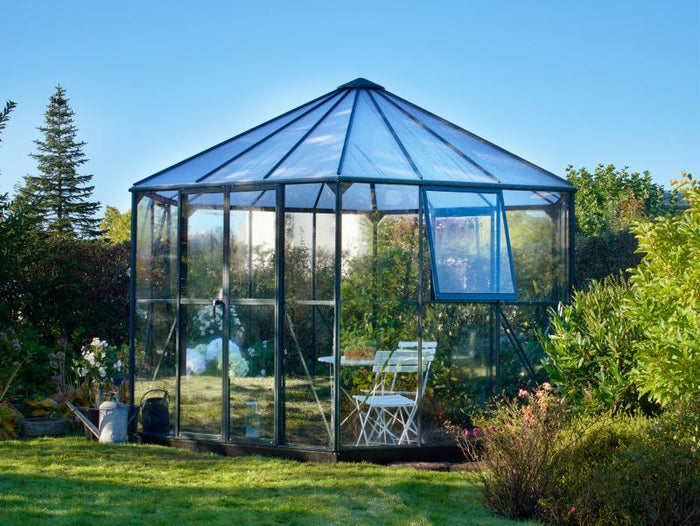 Halls Gewächshaus Atrium Grün Sicherheitsglas