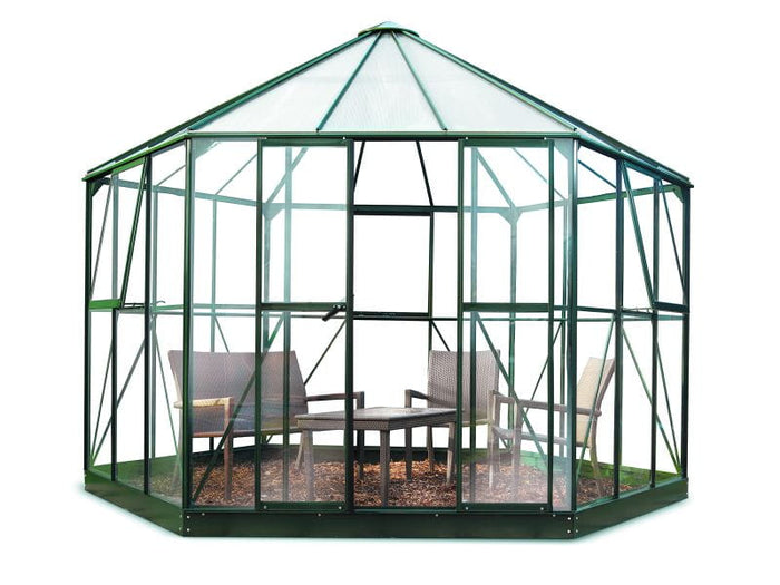 Halls Gewächshaus Atrium Grün Sicherheitsglas