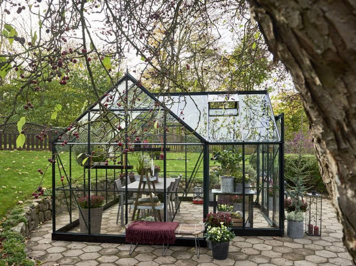 Halls Gewächshaus Garden Room Grün Sicherheitsglas