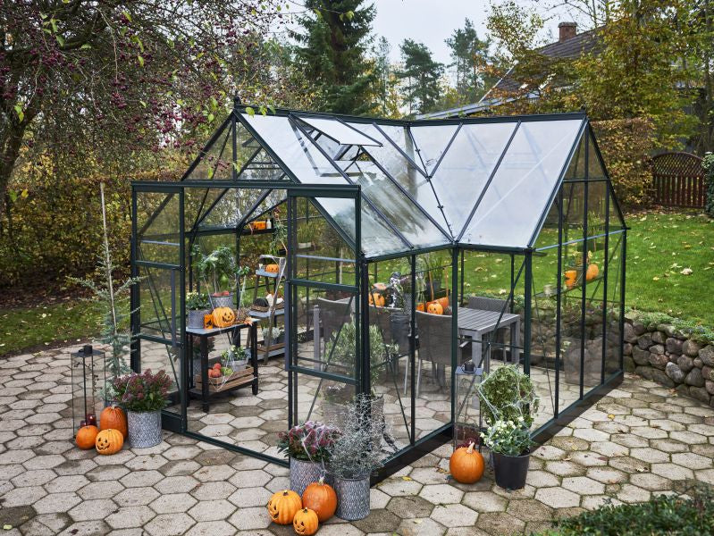 Halls Gewächshaus Garden Room Grün Sicherheitsglas