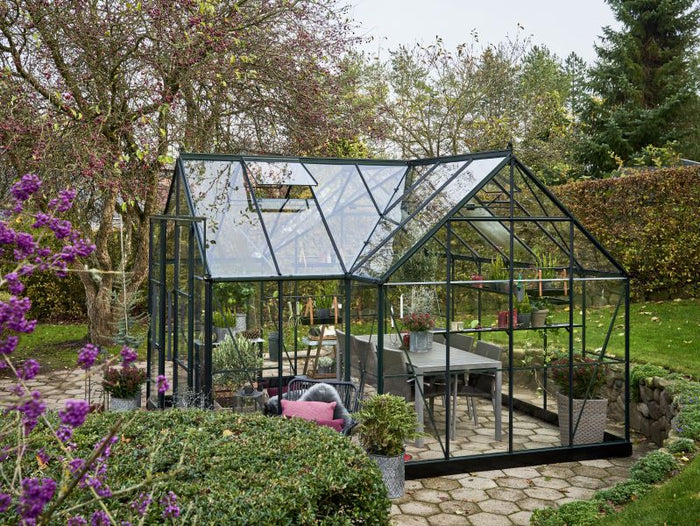 Halls Gewächshaus Garden Room Grün Sicherheitsglas