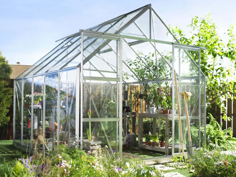 Halls Gewächshaus Magnum 108 Alu Sicherheitsglas