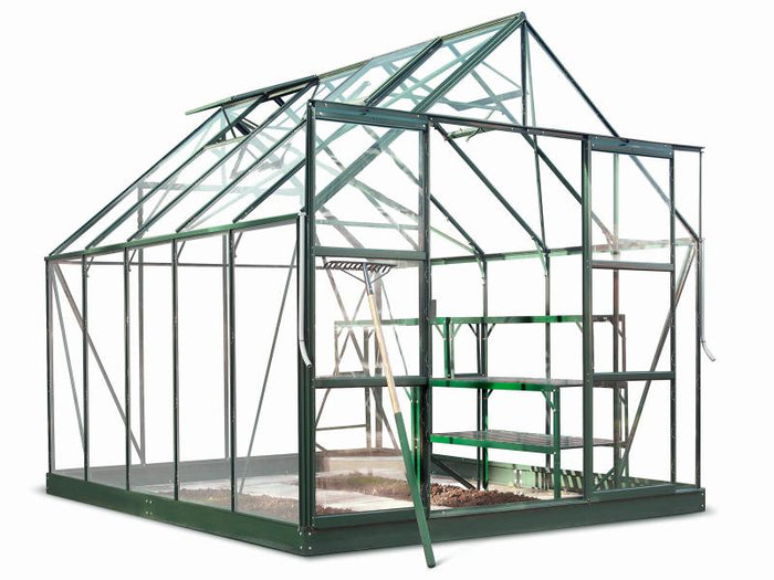Halls Gewächshaus Magnum 108 Grün Sicherheitsglas