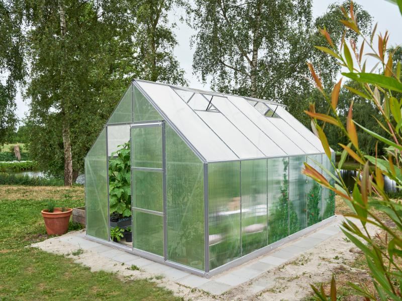 Halls Gewächshaus Universal 128 Alu SDPL