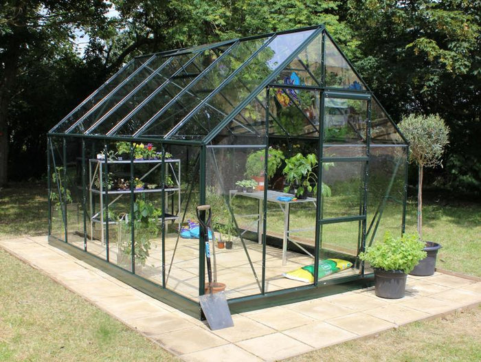 Halls Gewächshaus Universal 128 Grün Sicherheitsglas