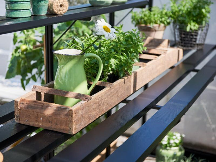 Halls Lamellen-Tisch - Qube 812 - schwarz - 6 Sektionen