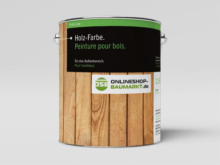 HOLZFARBE AUSSEN F-RAL 9005 SCHWARZ 2,5 L