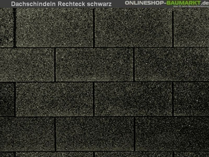 inkl. Wolff Dachschindeln Rechteck schwarz 16  Pakete