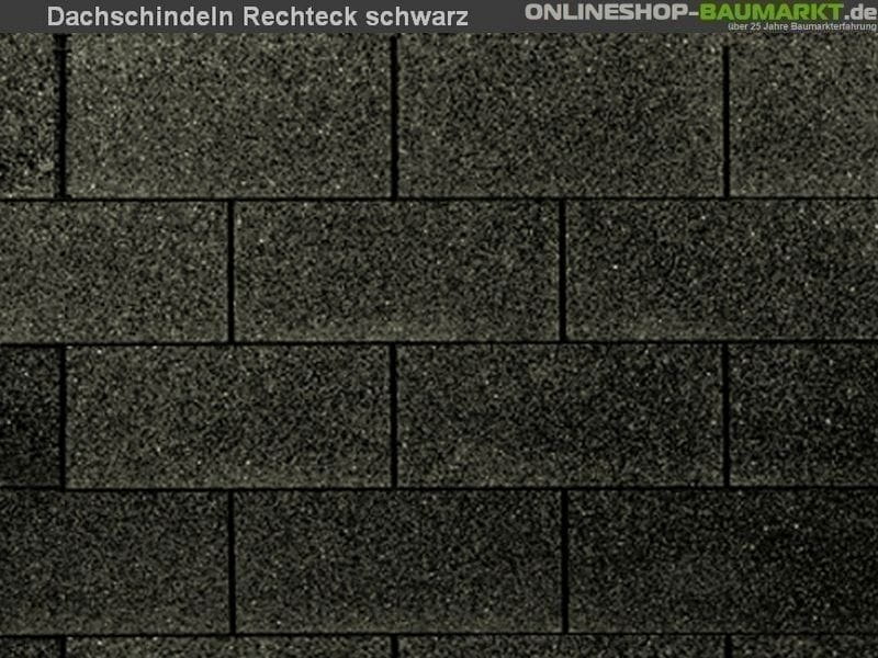 inkl. Wolff Dachschindeln Rechteck schwarz 16  Pakete