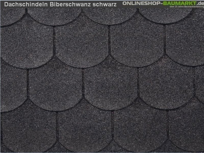 inkl. Wolff Schindeln Biberschwanz schwarz 9 Pakete