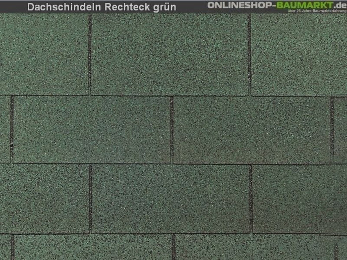 inkl. Wolff Schindeln Rechteck grün 7  Pakete