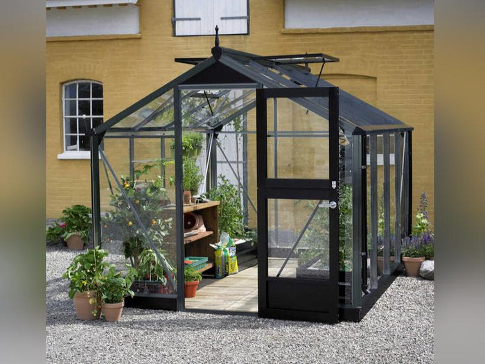 Juliana Gewächshaus Compact 5.0 Anthrazit Sicherheitsglas