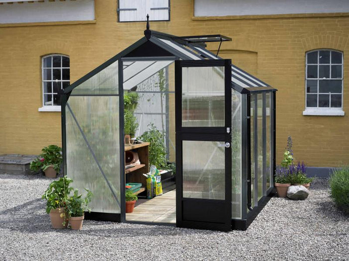 Juliana Gewächshaus Compact 5.0 Anthrazit Stegdoppelplatten