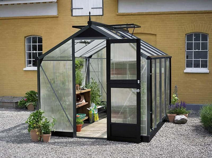 Juliana Gewächshaus Compact 6.6 Anthrazit Stegdoppelplatten
