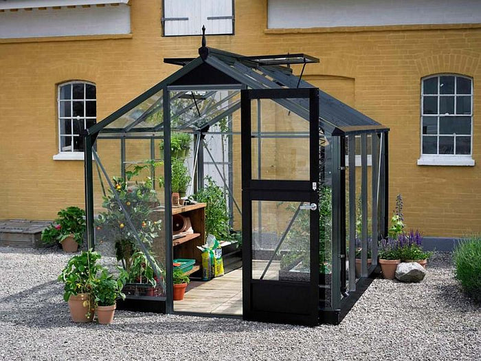 Juliana Gewächshaus Compact 8.2 Anthrazit, 3mm Sicherheitsglas