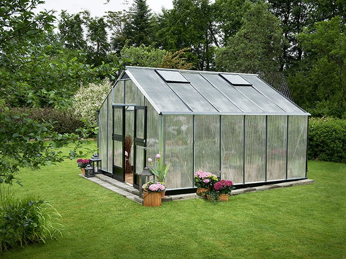 Juliana Gewächshaus Gärtner 16.2 Aluminium, 10 mm Stegdoppelplatten
