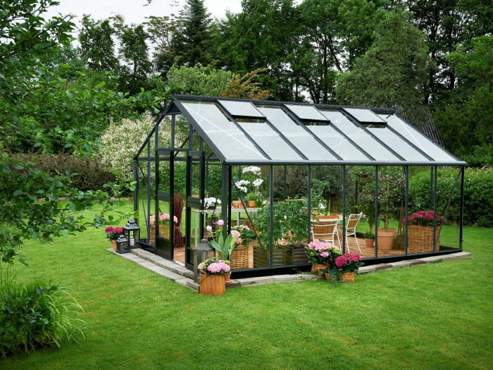 Juliana Gewächshaus Gärtner 18.8 anthrazit Sicherheitsglas