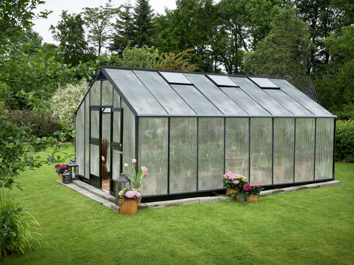 Juliana Gewächshaus Gärtner 21.4 Aluminium,10 mm Stegdoppelplatten