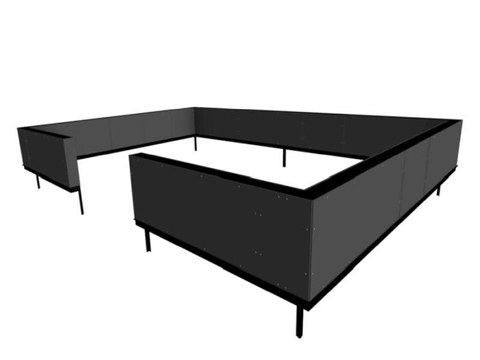 Juliana Mauer-Fundament für Gewächshaus Grand Oase 18,8 qm