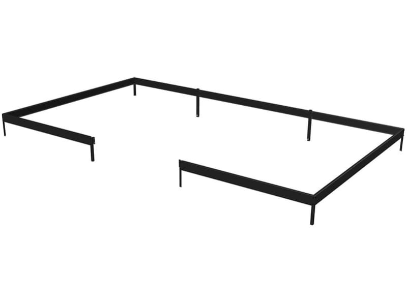 Juliana Stahl-Fundament für Gewächshaus Jubii 60 10,9 qm, schwarz