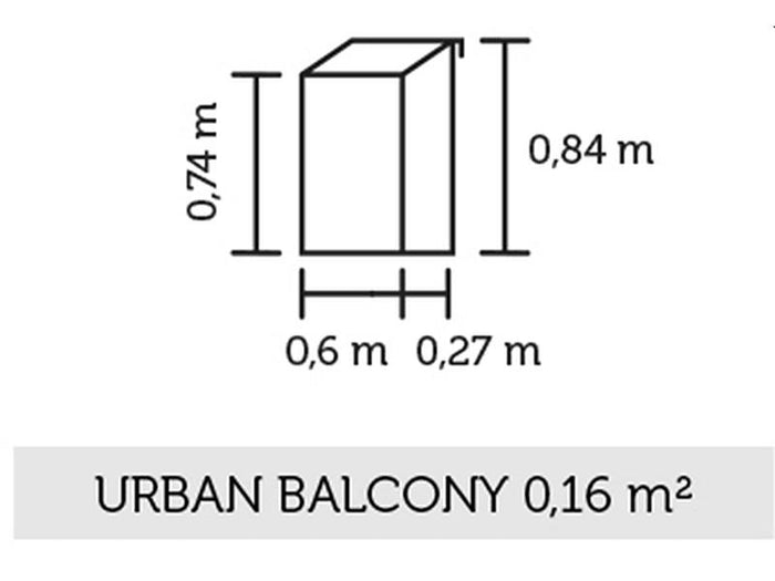 Juliana Urban Gewächshaus Balcony schwarz