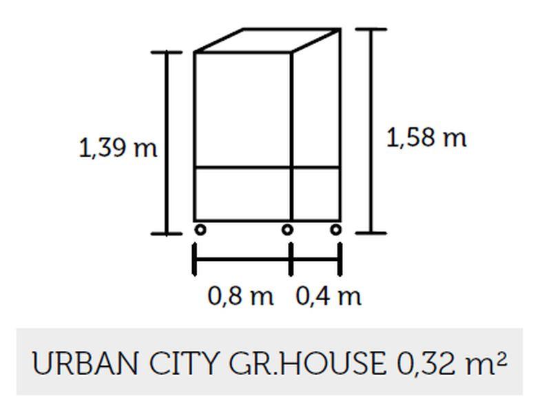 Juliana Urban Gewächshaus City Greenhouse, 4mm Sicherheitsglas