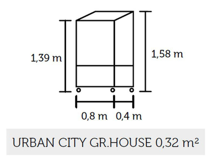 Juliana Urban Gewächshaus City Greenhouse, 4mm Sicherheitsglas