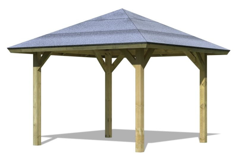 Karibu 4-Eck Pavillon Classic Bergen 1 kdi