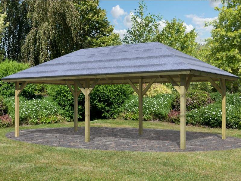 Karibu 4-Eck Pavillon Classic Holm 2 kdi