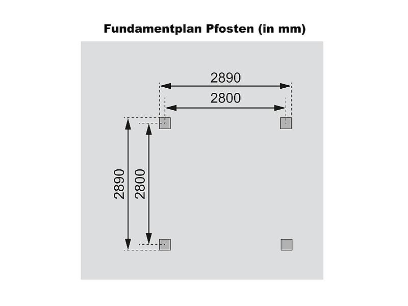 Karibu 4-Eck Pavillon Eco Cordoba