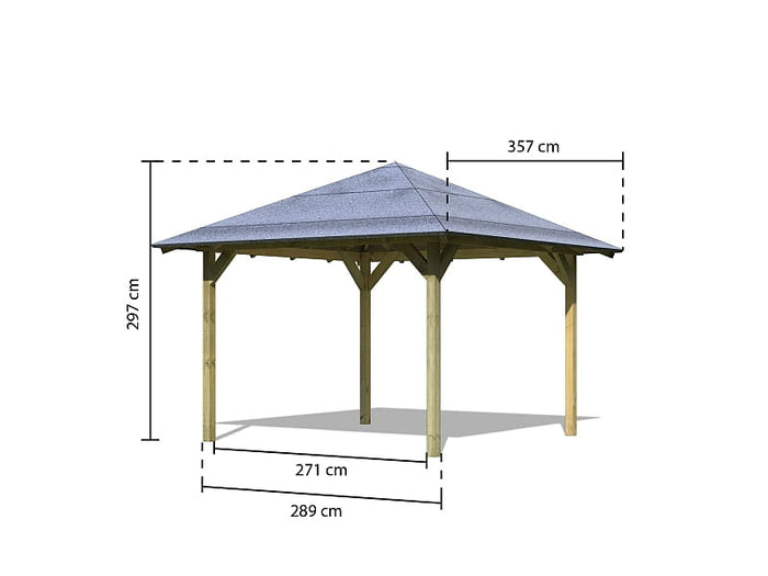 Karibu 4-Eck Pavillon Eco Cordoba