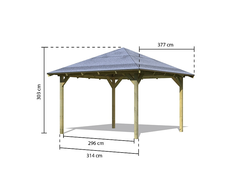Karibu 4-Eck Pavillon Eco Granada