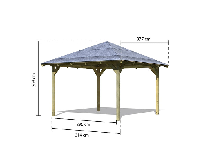 Karibu 4-Eck Pavillon Eco Granada