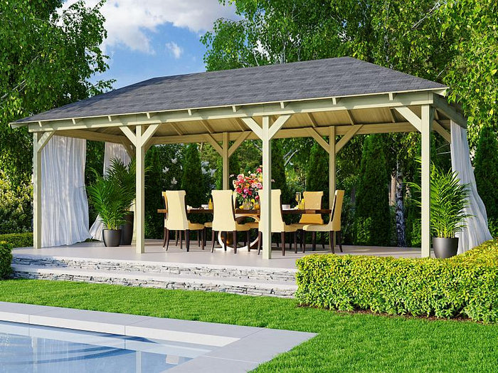 Karibu 4-Eck Pavillon Eco Perida 2