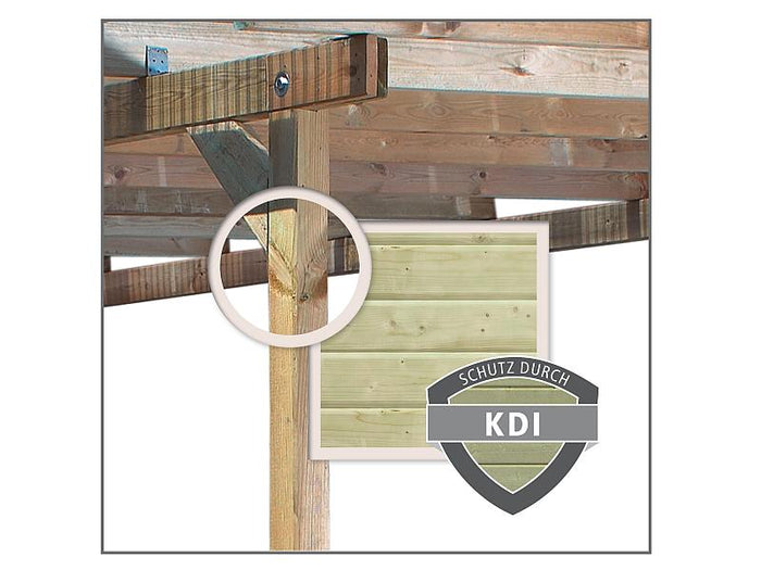 Karibu 4-Eck Pavillon Eco Perida 2