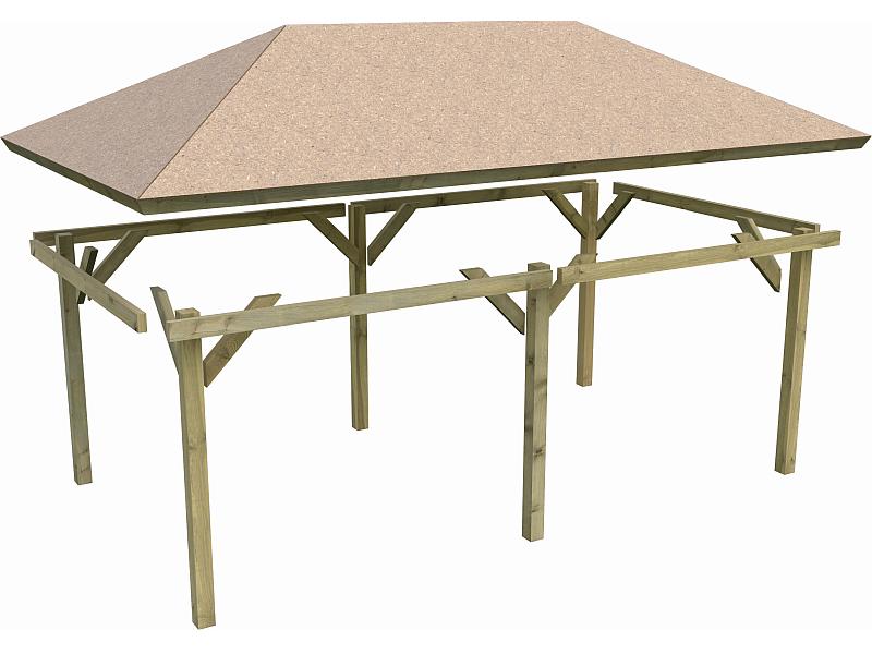 Karibu 4-Eck Pavillon Eco Perida 2