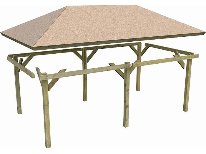 Karibu 4-Eck Pavillon Eco Perida 2