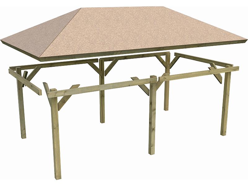 Karibu 4-Eck Pavillon Eco Perida