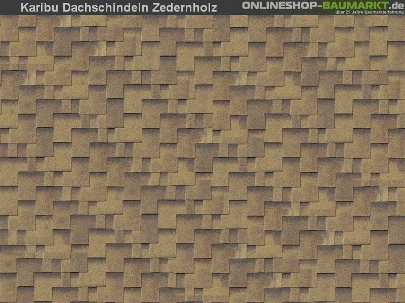 Karibu Dachschindeln Asymetrisch Zedernholz 18 Pakete