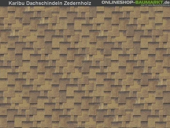 Karibu Dachschindeln Asymetrisch Zedernholz 27 Pakete