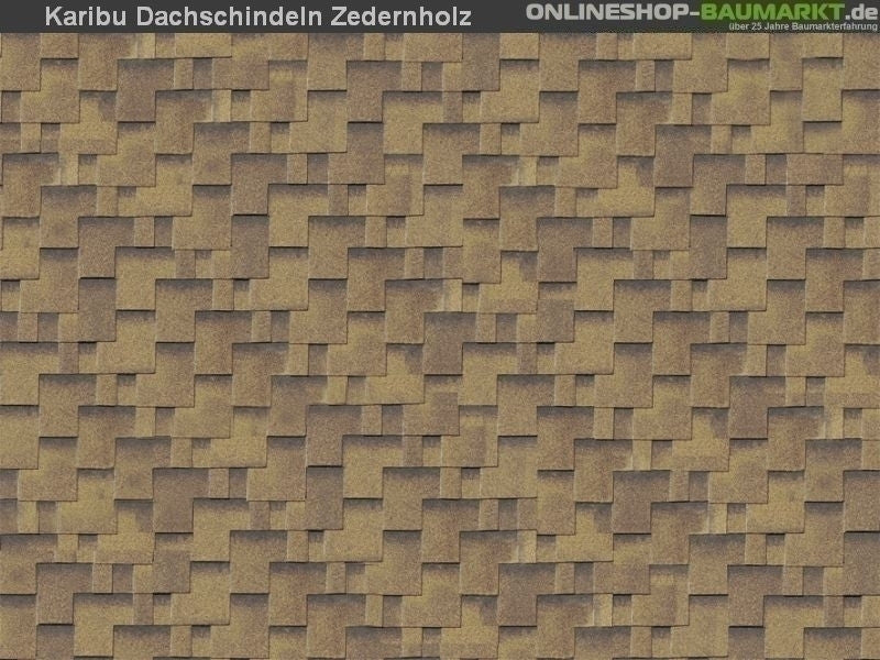 Karibu Dachschindeln Asymetrisch Zedernholz 27 Pakete