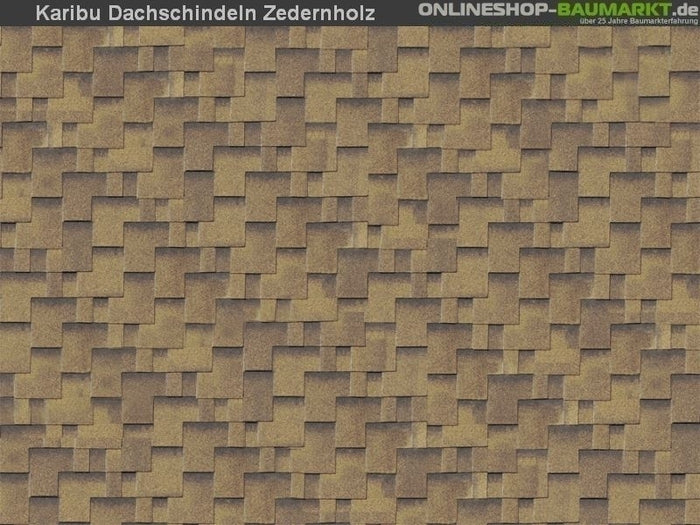 Karibu Dachschindeln Asymetrisch Zedernholz 5 Pakete
