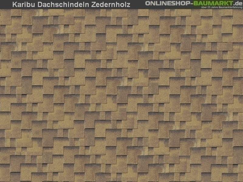 Karibu Dachschindeln Asymetrisch Zedernholz 9 Pakete