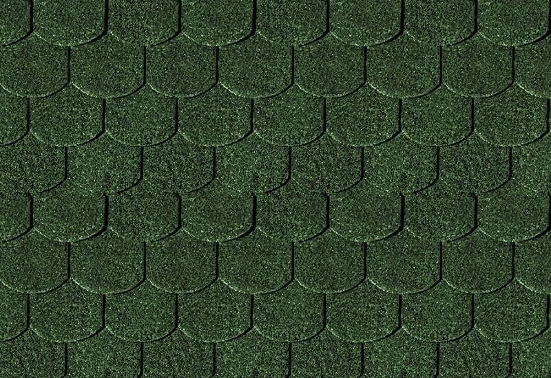 Karibu Dachschindeln Biberschwanz dunkelgrün 10 Pakete