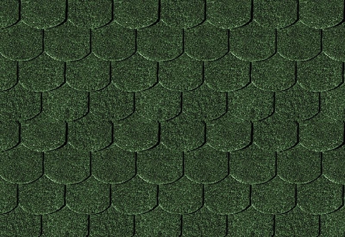 Karibu Dachschindeln Biberschwanz dunkelgrün 10 Pakete