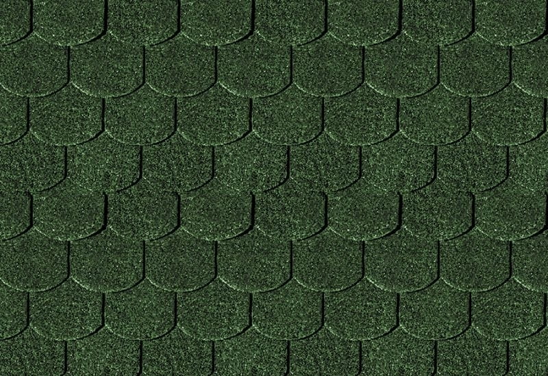 Karibu Dachschindeln Biberschwanz dunkelgrün 12 Pakete